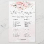 赤面フローラあなたの財布ゲームの中に何が (正面)