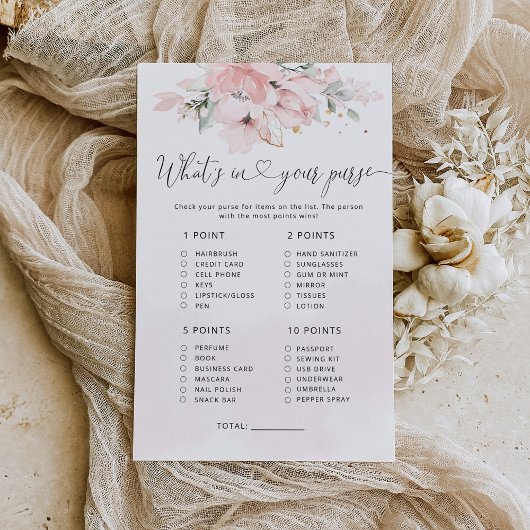 赤面フローラあなたの財布ゲームの中に何が