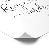 赤面フローラここにレシピカード ポスター (角)