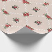 赤面フローラとラティススウィートバレンタイン ラッピングペーパー (角)