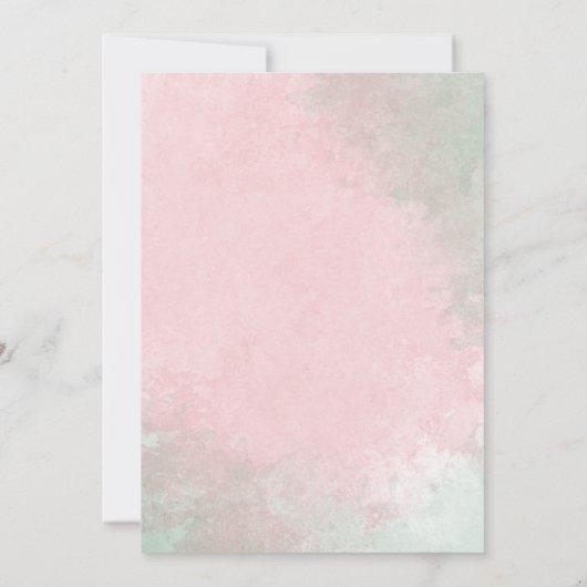 赤面フローラの赤ちゃん感謝していシャワー サンキューカード (裏面)