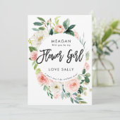 赤面フローラは私のフラワーガールカードになる 案内状 (スタンド正面)