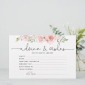 赤面フローラアドバイスとウィッシュブライダルシャワー 便箋 (スタンド正面)