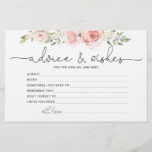 赤面フローラアドバイスとウィッシュブライダルシャワー 便箋 (正面)