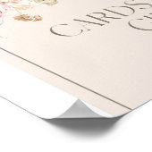 赤面フローラアーチカードとギフトサイン ポスター (角)