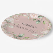 赤面フローラウォーターカラーキンセアニラ紙 ペーパープレート (アングル)