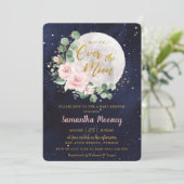 赤面フローラオーバーザムーンガールベビーシャワー 招待状 (スタンド正面)