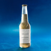 赤面フローラカスタムウェディング披露宴 ビールラベル