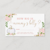 赤面フローラカボチャどのように大きなママの腹 エンクロージャーカード (正面)