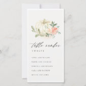 赤面フローラカボチャ座席表の番号 サンキューカード (正面)