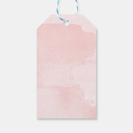 赤面フローラキスザ恋しく思グレーブライダルシャワー ギフトタグ (裏面)