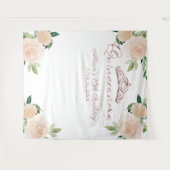 赤面フローラキンセアニェラ背景 タペストリー (正面(横))