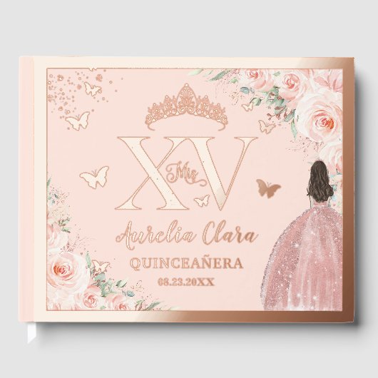 赤面フローラキンセアニラクリン15 XVバラ金ゴールド ゲストブック (正面)