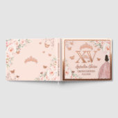 赤面フローラキンセアニラクリン15 XVバラ金ゴールド ゲストブック (全面)