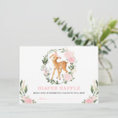 赤面フローラグリーナリーウッドランドディアおむつラッフル エンクロージャーカード (スタンド正面)