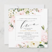 赤面フローラグリーナリーガール2nd誕生日パーティー 招待状 (正面)