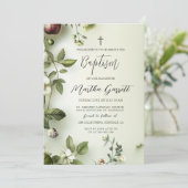 赤面フローラグリーンガールバプテスマ 招待状 (スタンド正面)