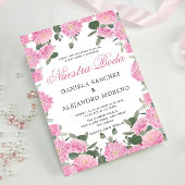 赤面フローラグリーンリーヌエストラスペインのボダ結婚ズ 招待状
