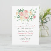 赤面フローラグリーンリー婚約ディナーパーティー4196 招待状 (スタンド正面)
