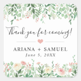 赤面フローラグ結婚リー感謝していの好意 スクエアシール