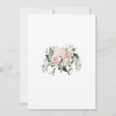 赤面フローラシャワーまたはパーティの招待状 招待状 (裏面)