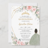 赤面フローラセージグリーンブラウンプリンセスキンセアニラ 招待状 (正面)