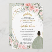 赤面フローラセージグリーンブラウンプリンセスキンセアニラ 招待状 (正面/裏面)