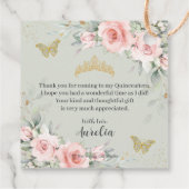 赤面フローラセージグリーン金ゴールドキンセアニェラスウィート16 フェイバータグ (裏面)