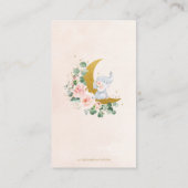 赤面フローラゾウ赤ちゃんシャワーおむつラッフル エンクロージャーカード (裏面)