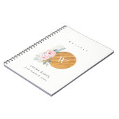 赤面フローラチョッピングボードナプキンケータリングレシピ ノートブック (左側)