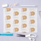 赤面フローラチョッピングボードナプキンケータリング 薄葉紙 (クラフト)