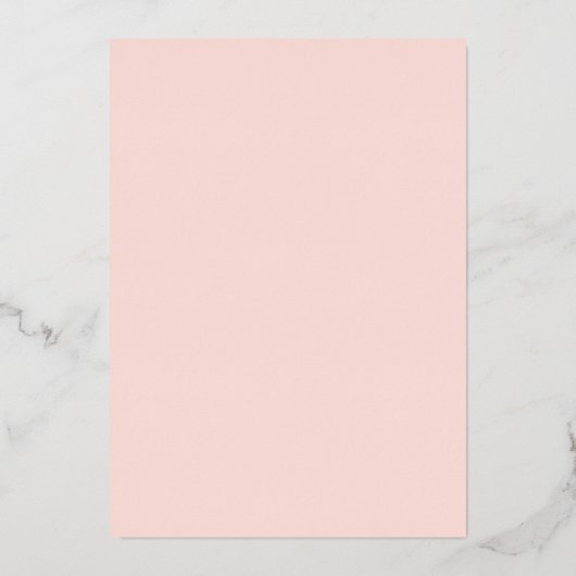 赤面フローラティアラ素朴キンセアニェラ 箔招待状 (裏面)