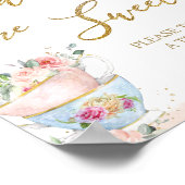 赤面フローラティーパーティーベビーは甘いテイクトリート ポスター (角)