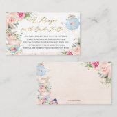 赤面フローラティーパーティーレシピが花嫁になる エンクロージャーカード (正面/裏面)