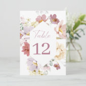 赤面フローラテーブル番号 メニュー (スタンド正面)