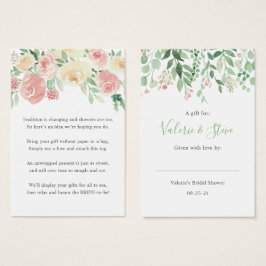 赤面フローラノーラップシャワー表示ギフトラベル