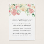 赤面フローラノーラップシャワー表示ギフトラベル (正面)