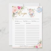 赤面フローラハイティーパーティー持参レシピカード サンキューカード (正面)