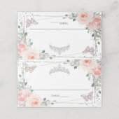 赤面フローラバタフライシルバーキンセニェラ誕生日 プレイスカード (外部開封)