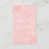 赤面フローラバタフライブックリクエストの挿入 名刺 (裏面)