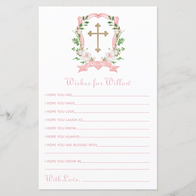 赤面フローラバプテスマがベビーを願う (正面)