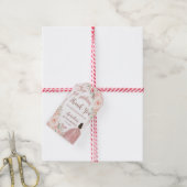 赤面フローラバラ金ゴールドキンセアニェラありがとう ギフトタグ (より糸付き)