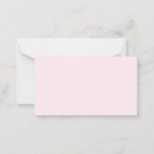 赤面フローラバーグンディ結婚の願い井戸 ノートカード (裏面)