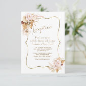 赤面フローラパンパスグラス結婚金ゴールド詳細 エンクロージャーカード (スタンド正面)