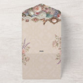 赤面フローラビクトリアンサロンオープンハウス招待状 オールインワン招待状 (外側)