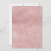 赤面フローラフレームスウィート16誕生日招待状 招待状 (裏面)