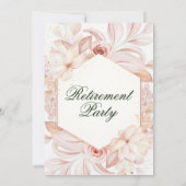 赤面フローラフレーム廃棄パーティー 招待状 (裏面)