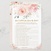 赤面フローラブライダルどのように良く知っている花嫁ゲーム (正面/裏面)