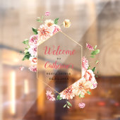 赤面フローラブライダルシャワーアクリルウェルカムサイン ウィンドウサイン (シート2)