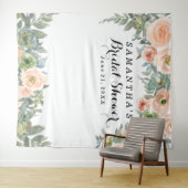 赤面フローラブライダルシャワーフォトブース タペストリー (インサイチュ(横))